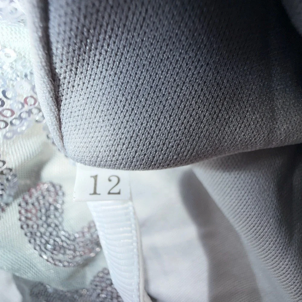 ✨ Silver Sequin Evening Gown – Size 12 – Formal / Prom / Gala Dress ✨ - Picture 8 of 10